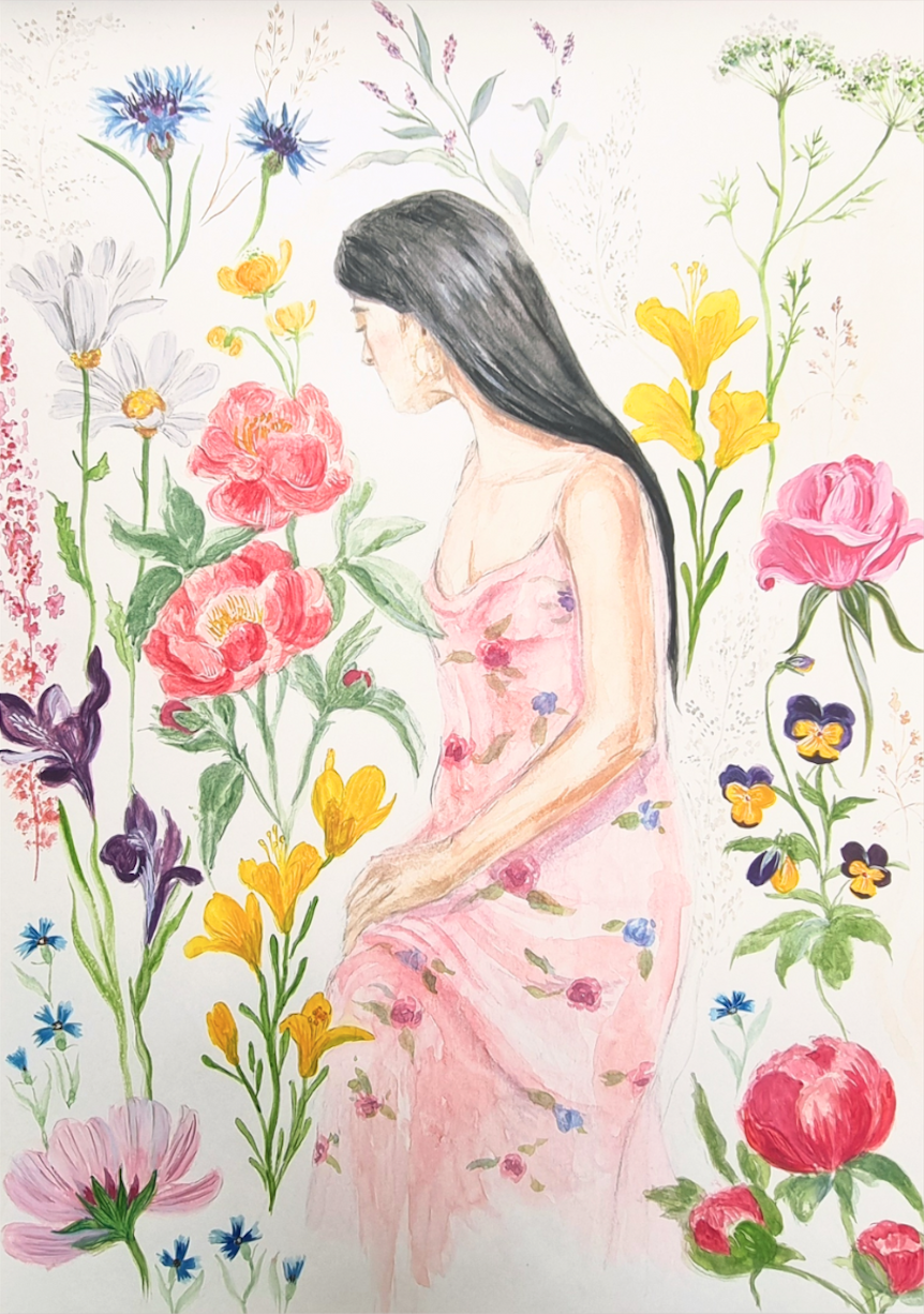 Femme aux Fleurs